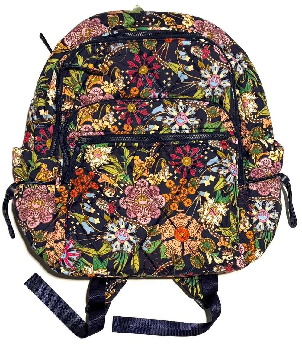 Vera Bradley Star Wars Power The Force Floral Bancroft Backpack Bag EXACT NWT